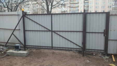 Ворота откатные 5*2 под профлист/штакетник