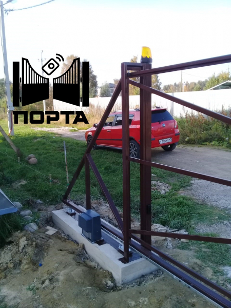 Закладной элемент для откатных ворот
