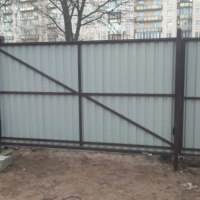 Ворота откатные 5*2 под профлист/штакетник